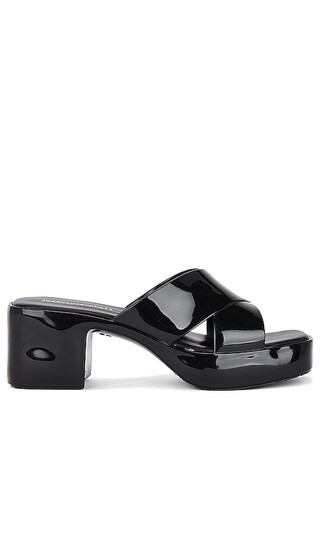 Bubblegum Mule in Black Shiny | Revolve Clothing (Global)