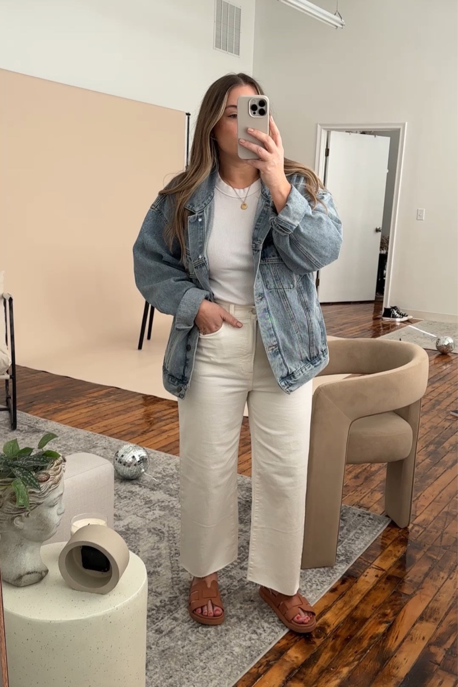 I added the updated version of my madewell jeans in 2 cuts. Love their white denim! I size up 1. Jacket runs big ( from my small shop!) and im in the small. 

#LTKsalealert 

#LTKSeasonal #LTKSpringSale