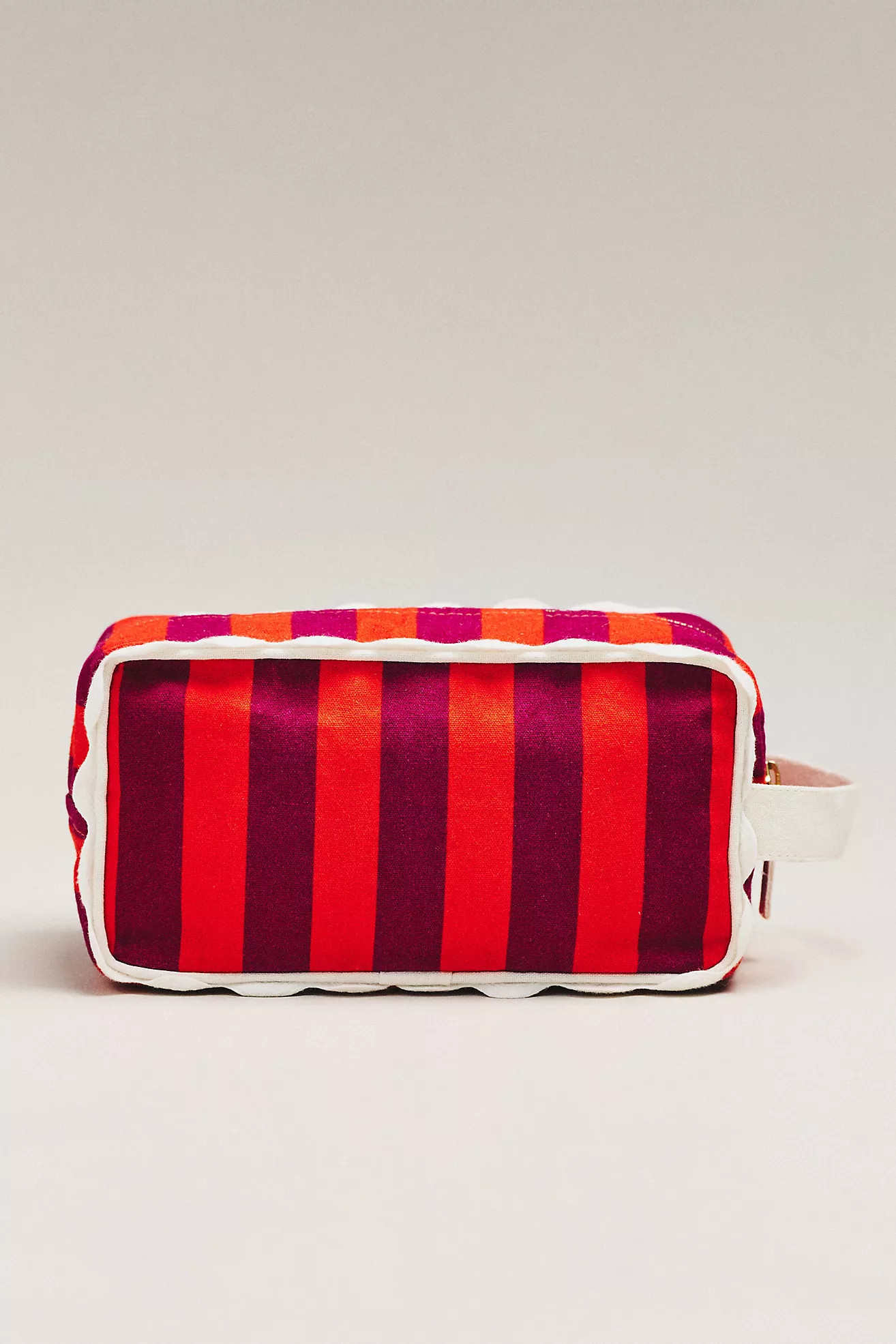 Maeve Canvas Ruffle Cosmetic Bag | Anthropologie (US)
