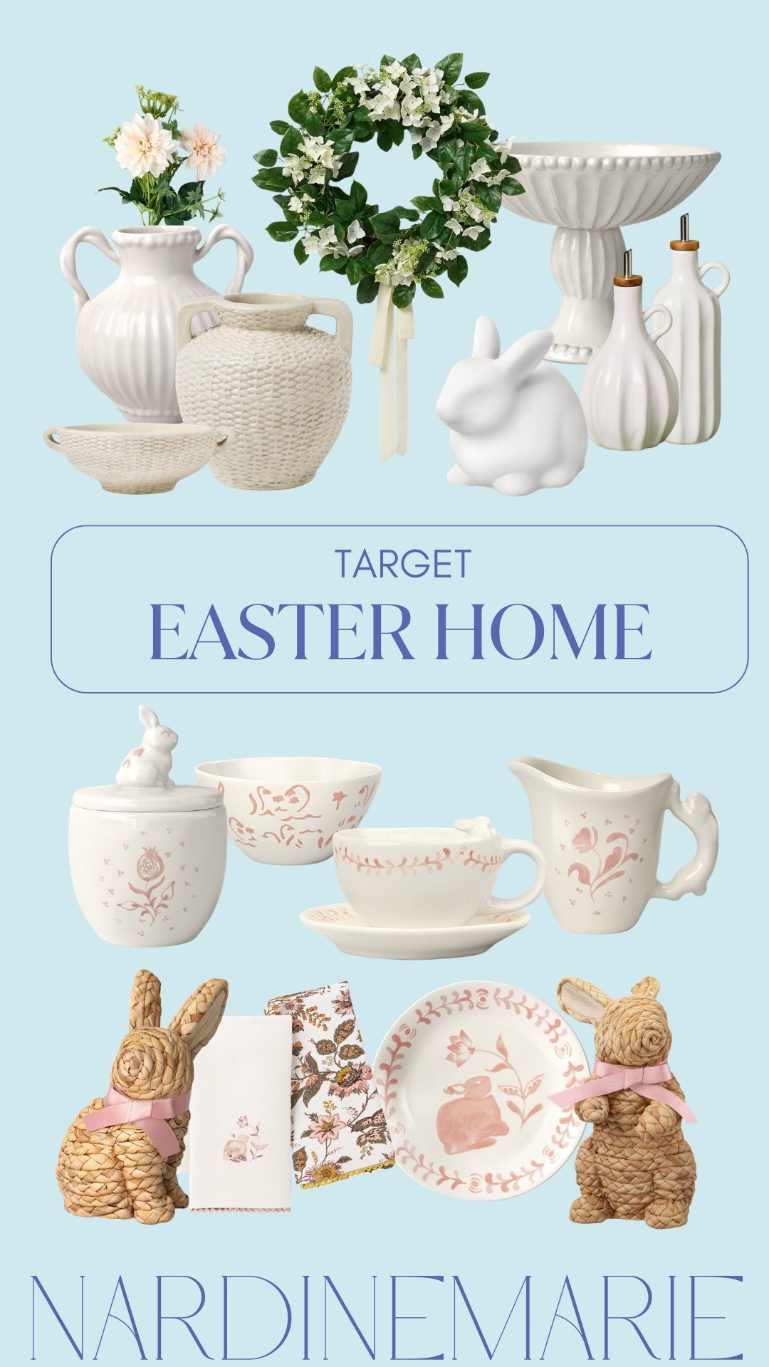 Getting ready for Easter 🐰💗
Soft florals, woven bunnies, & delicate pink details that feel SO SPRING !!!!

The perfect mix of sweet & elevated ✨
These pieces instantly make your home feel ready for Easter hosting 😍

Linked on my LTK!

target easter decor, spring home styling, pastel tablescape, bunny decor

#LTKHome #LTKSeasonal