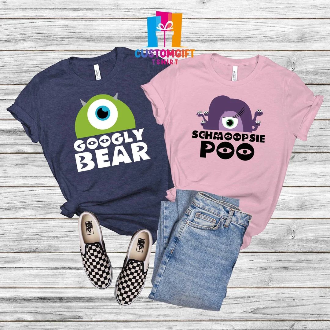 Googly Bear Shirt, Schmoopsie Poo Shirt, Monster Shirt, Funny Shirt, Couple Shirt, Disney Shirt, ... | Etsy (US)