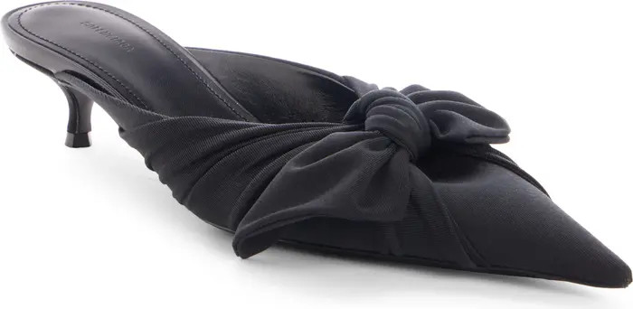 Balenciaga Knife Knot Kitten Heel Pointed Toe Mule (Women) | Nordstrom | Nordstrom