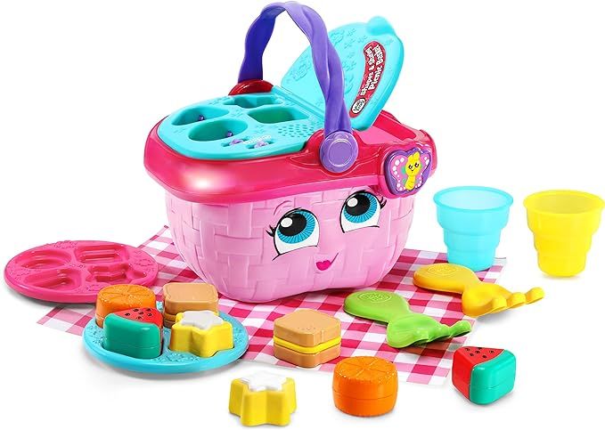 LeapFrog Shapes & Sharing Picnic Basket, Pink 6.22 x 8.66 x 6.69 inches | Amazon (US)