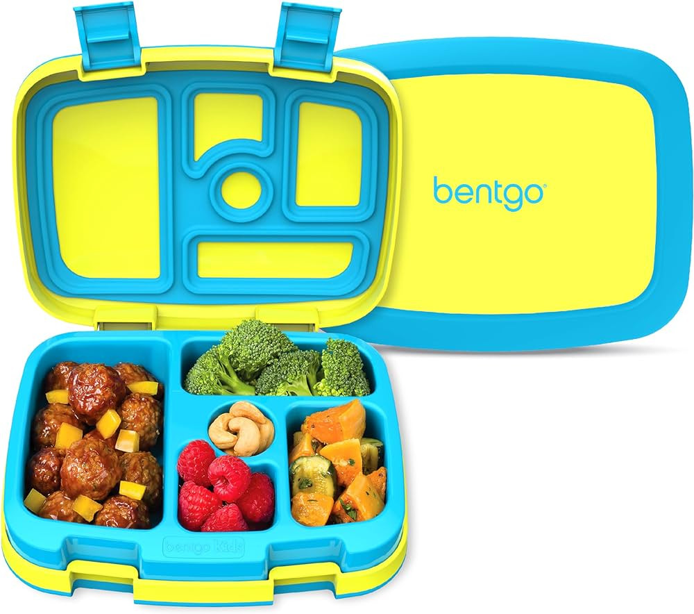 Bentgo Kids Bento-Style 5-Compartment Leak-Proof Lunch Box - Ideal Portion Sizes for Ages 3 to 7 ... | Amazon (US)