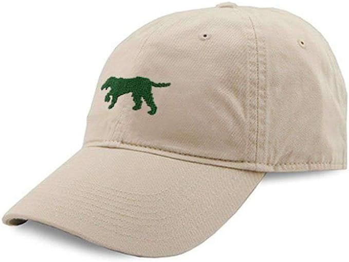 Dog on Point Needlepoint Hat in Stone by Smathers & Branson | Amazon (US)
