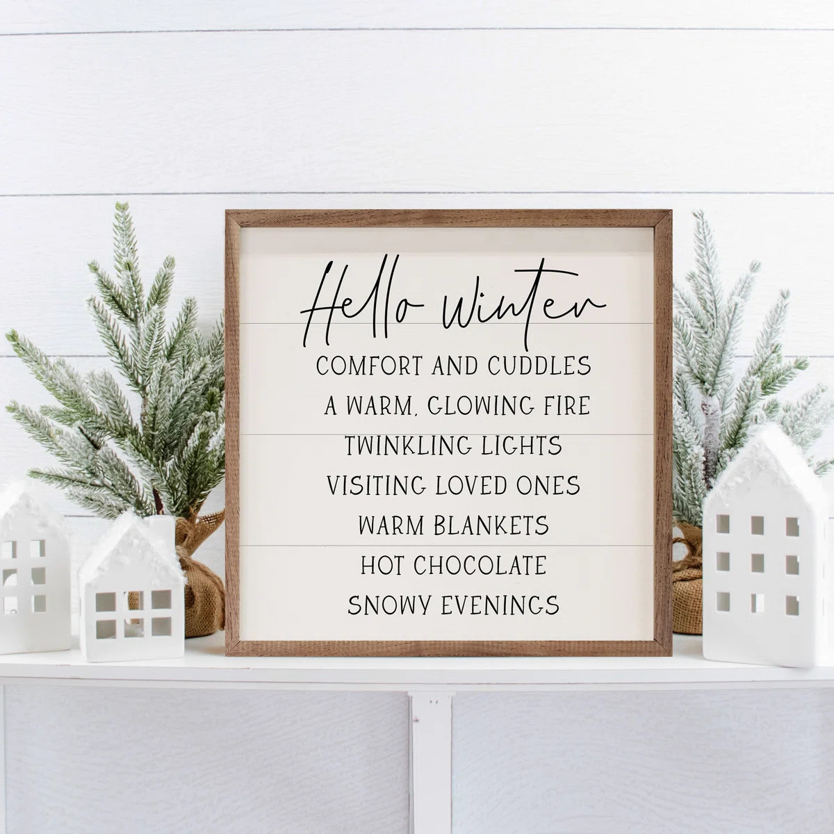 Hello Winter Comforts White | Wayfair North America