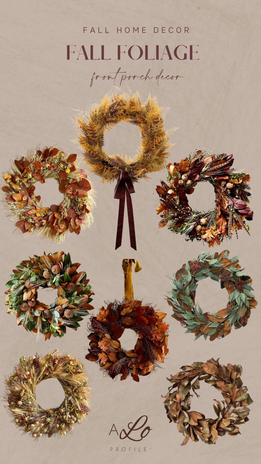 Fall Foliage: Front Porch Decor // fall decor, fall home decor, fall decorations, fall florals, fall foliage, fall style, fall home inspo, decor for fall