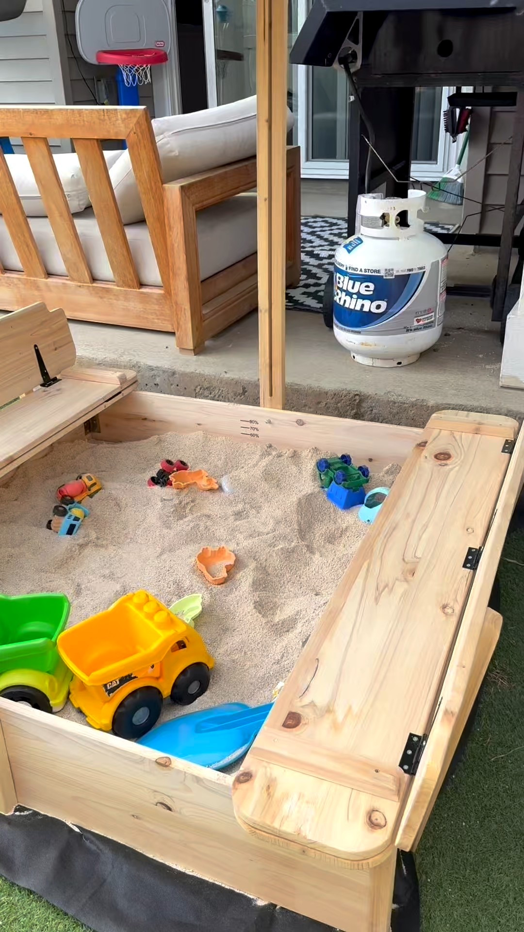 Great outdoor sandbox for littles 

#LTKmomlife #LTKHome #LTKKids