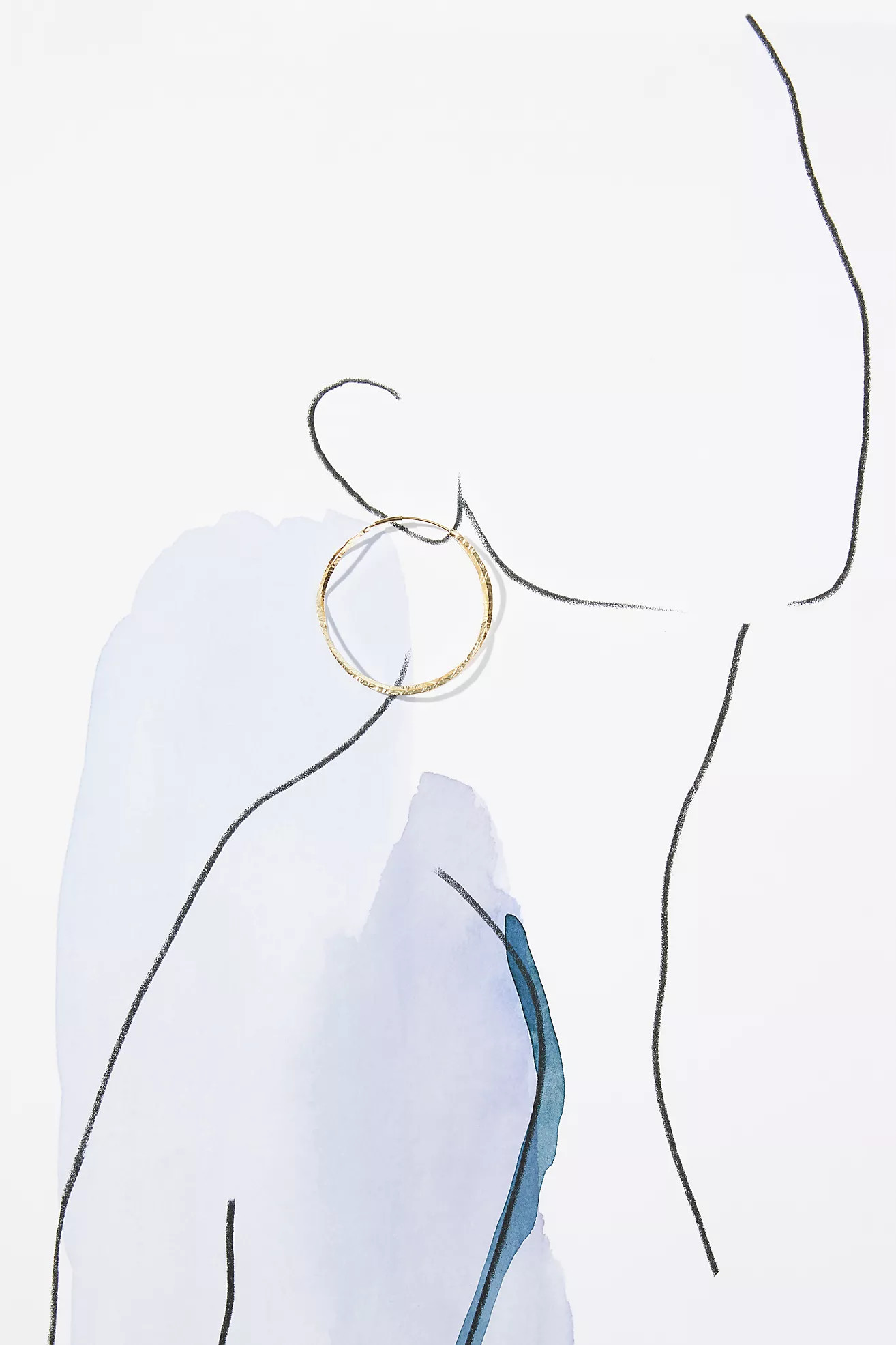 Twisted Hoop Earrings | Anthropologie (US)