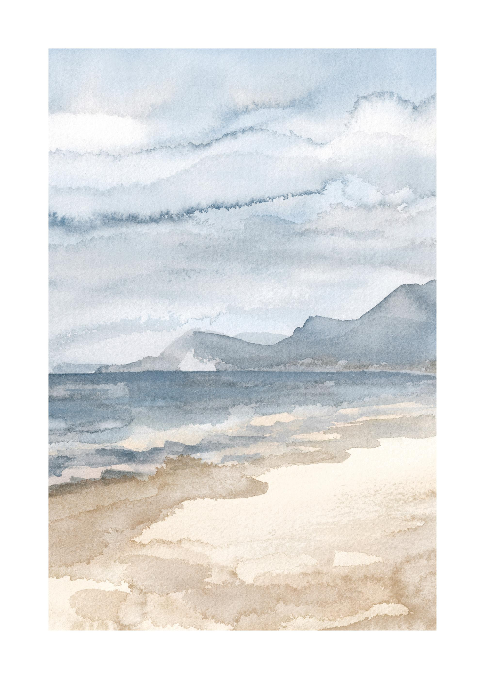 Watercolor Seaside Print | Desenio