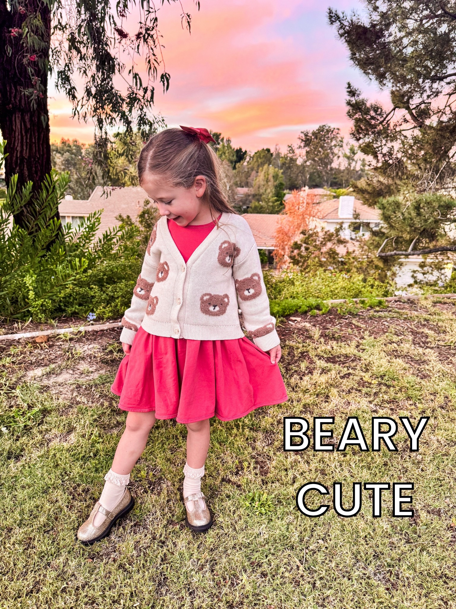 A beary cute sunset moment with the sweetest outfit 🐻🌸 

#LTKootd #LTKKids #LTKU