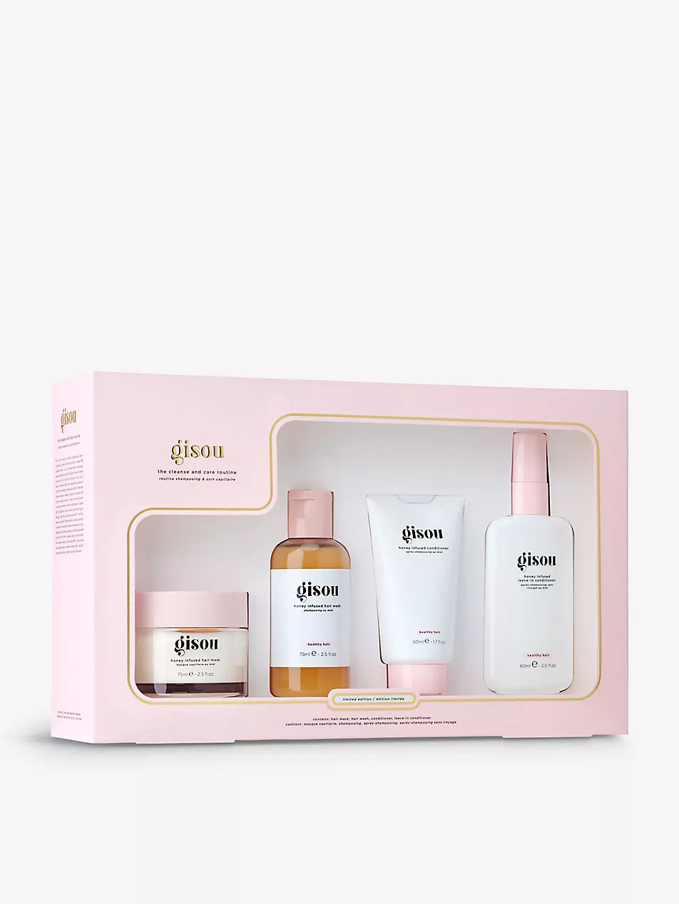 GISOU The Cleanse and Care Routine honey-infused set | Selfridges
