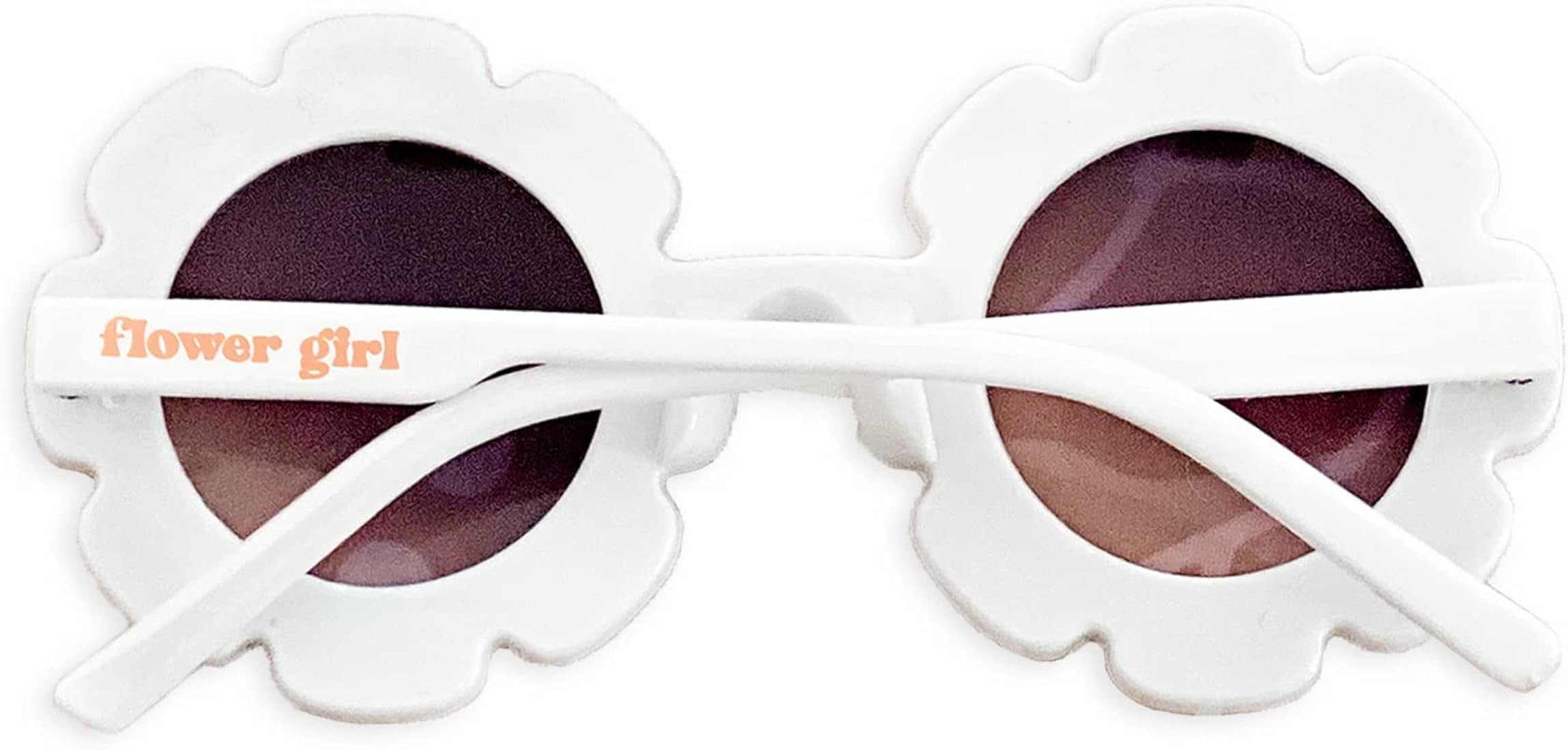 ModParty Flower Girl Sunglasses | Kids Round White Flower Glasses | Little Bridesmaid Proposal Gi... | Amazon (US)
