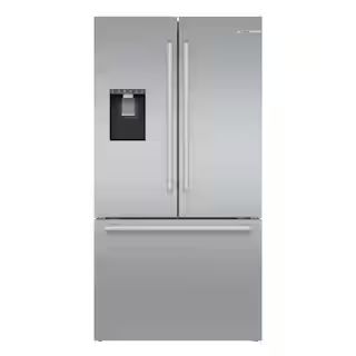 Bosch 500 Series 36 in. 21.6 cu. ft. French Door Refrigerator in Stainless Steel with Fastest Ice... | The Home Depot