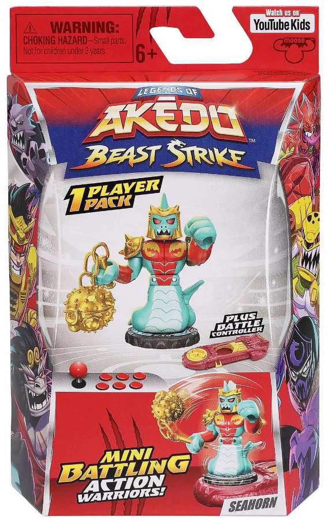 Legends of Akedo Beast Strike Seahorn Mini Battling Action Figure | Walmart (US)