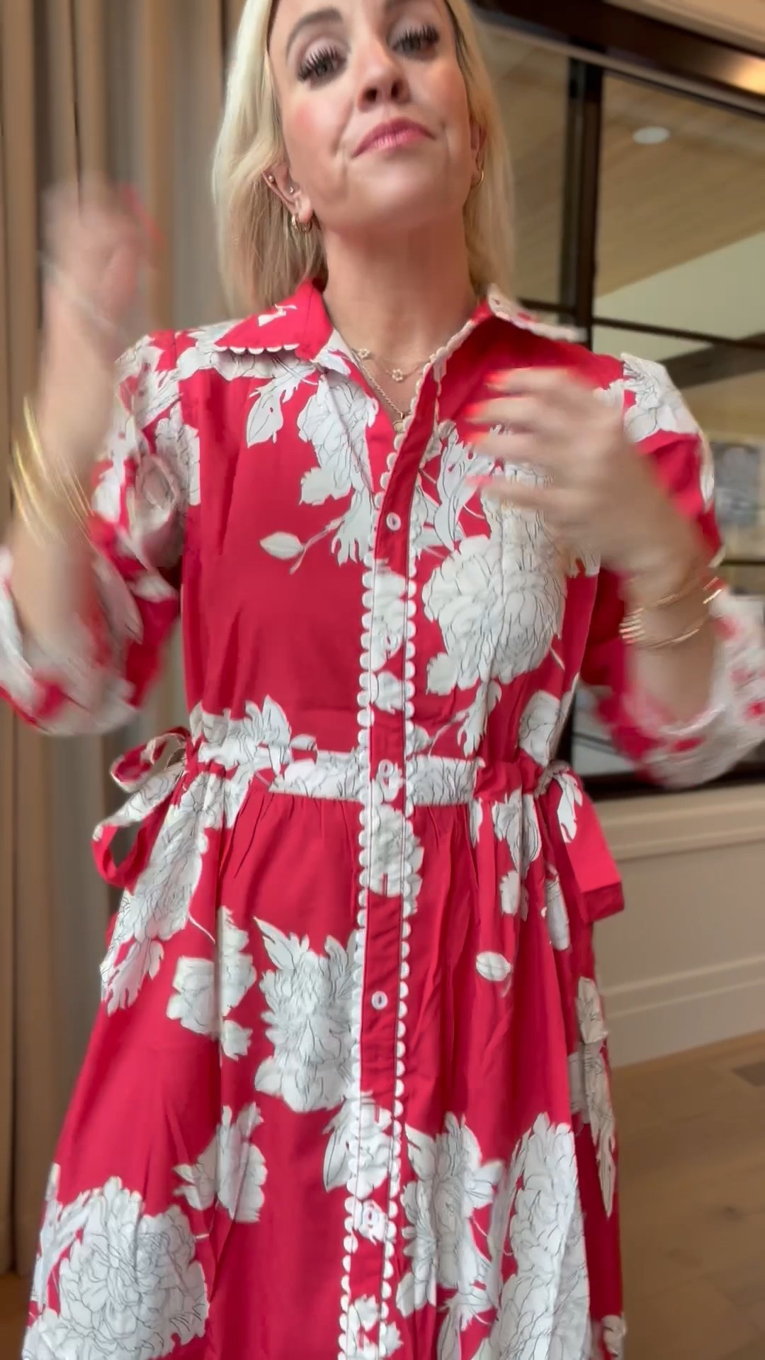 This dress now comes in so many colors and is so pretty! wearing a size medium! 

#LTKSaleAlert #LTKootd #LTKFindsUnder50