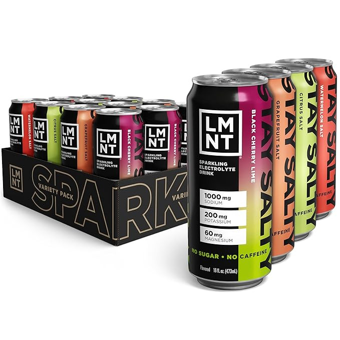 LMNT Sparkling Electrolyte Drink - Variety Pack | 12-Count | Amazon (US)