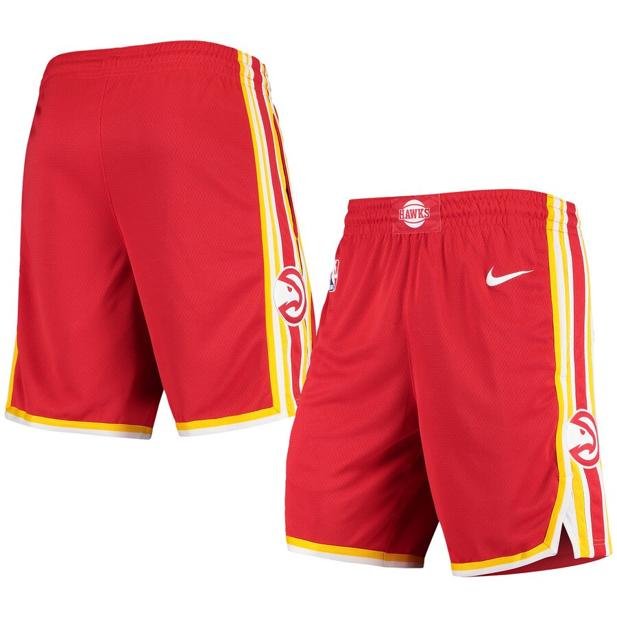 Men's Atlanta Hawks Nike Red Statement Edition Swingman Shorts | NBA store