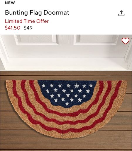 New! Fourth of July doormat on sale!

Home 
Front door 
Doormat 
Patriotic 
American Flag 

#LTKSeasonal #LTKSummerSales #LTKHome