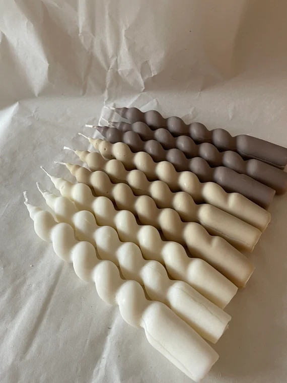 SWIRL Candle  VEGAN  Twisted Candle  Twisted Stick Candle  | Etsy | Etsy (US)