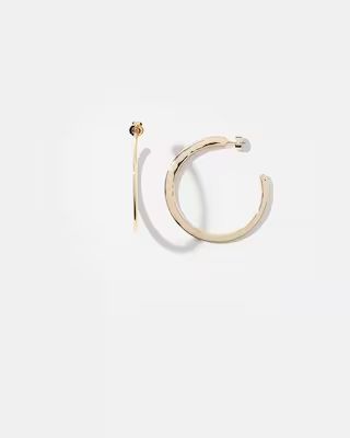 2" Gold Tone Textured Hoops | Chico's
