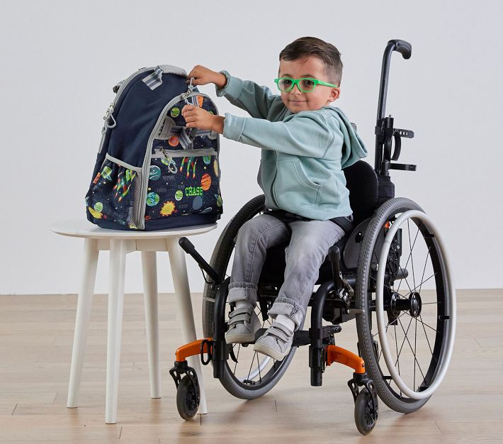 Mackenzie Navy Solar System Glow-in-the-Dark Adaptive Backpack & Lunch Bundle, Set of 3 | Pottery Barn Kids