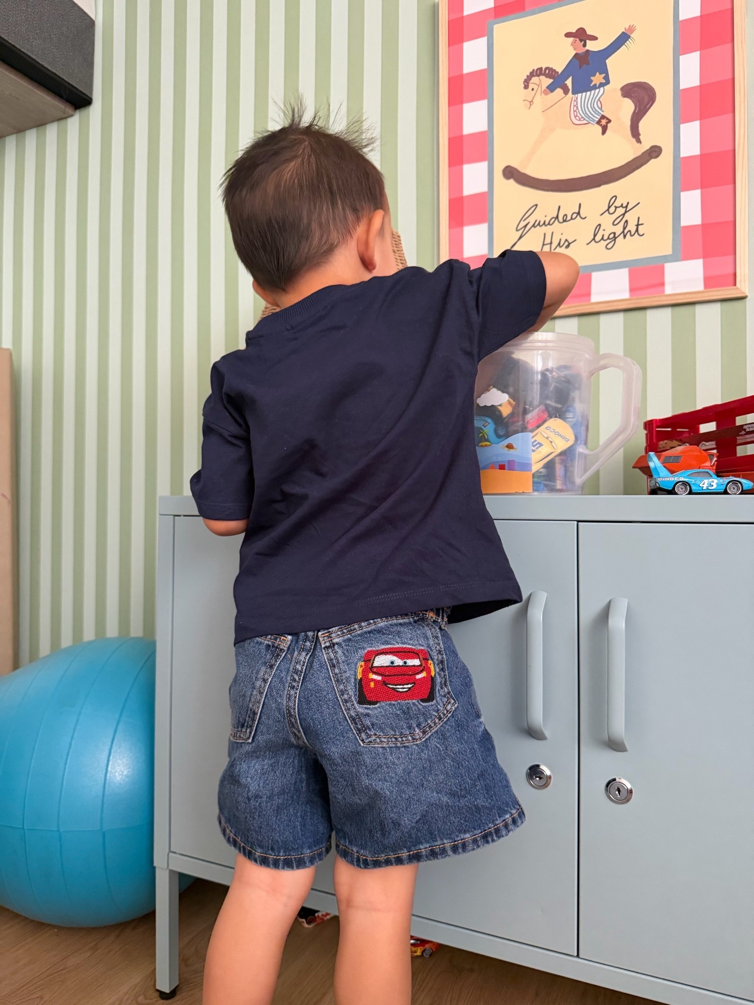 Denim Pixar shorts 😍