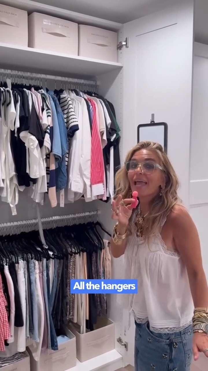 My closet is officially transformed ⭐️ and so is my energy. What was once total chaos is now a calm, functional dream. 

 #LTKHome #LTKStyleTip