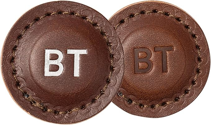 Northwind Personalized Leather Golf Ball Markers (Set of 2) – Monogrammed Full Grain Genuine Le... | Amazon (US)