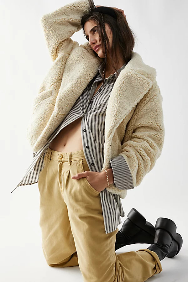 Joplin Cozy Jacket by Free People, Ivory, S | Free People (Global - UK&FR Excluded)