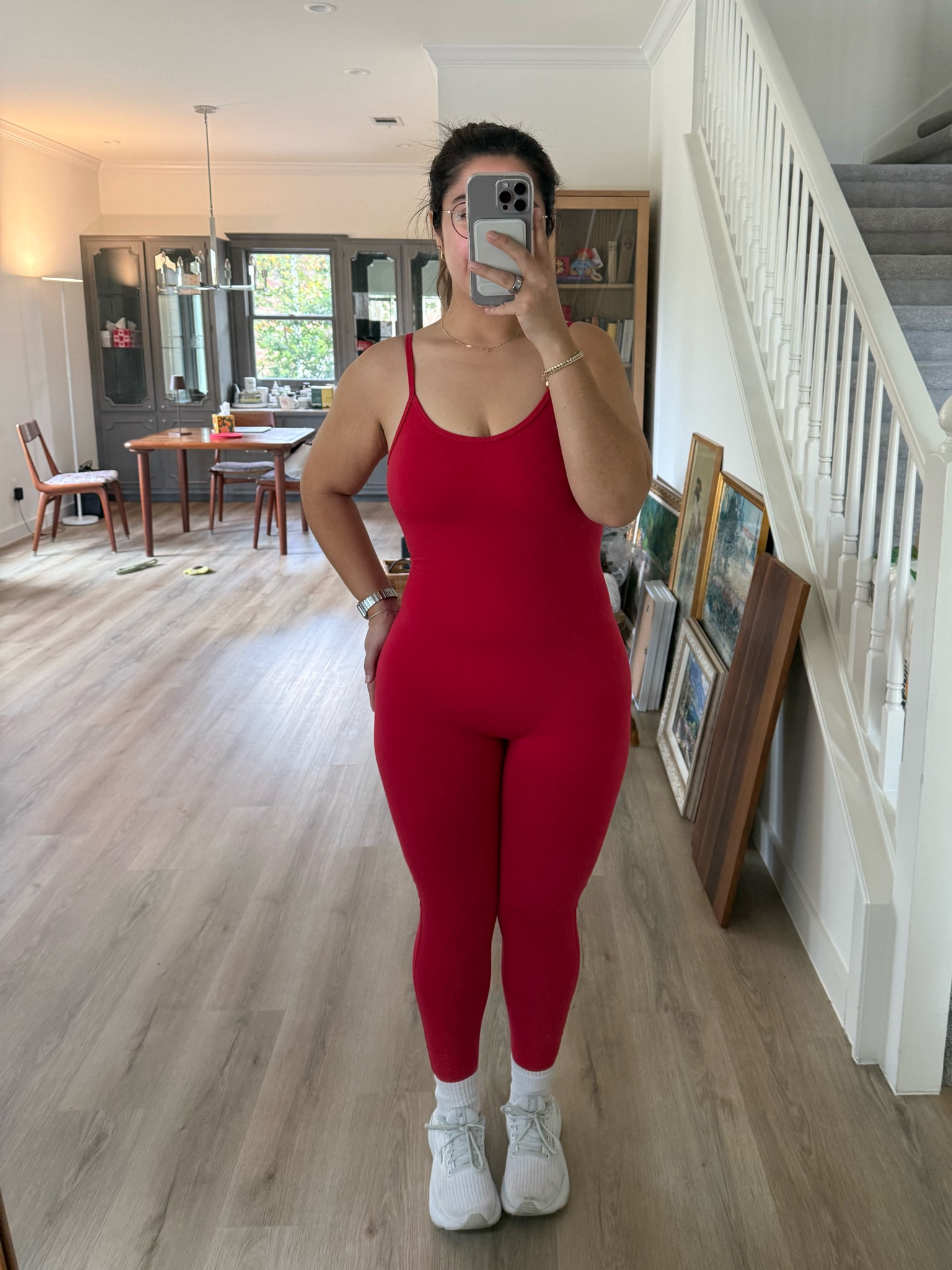 Wearing size small! Recommend sizing down for a more supportive fit as it’s super stretchy! 

#LTKHoliday #LTKActive #LTKMidsize