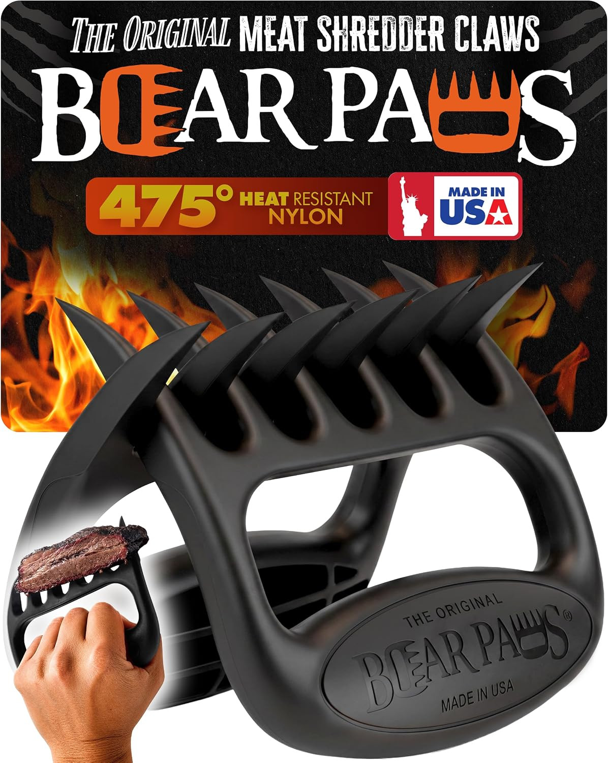 Bear Paws Meat Claws - The Original BBQ Meat Shredder Claws - Black | Amazon (US)