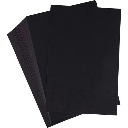 200 Pack Black Cardstock Heavyweight Construction Paper 4x6 inch for Craft | Walmart (US)