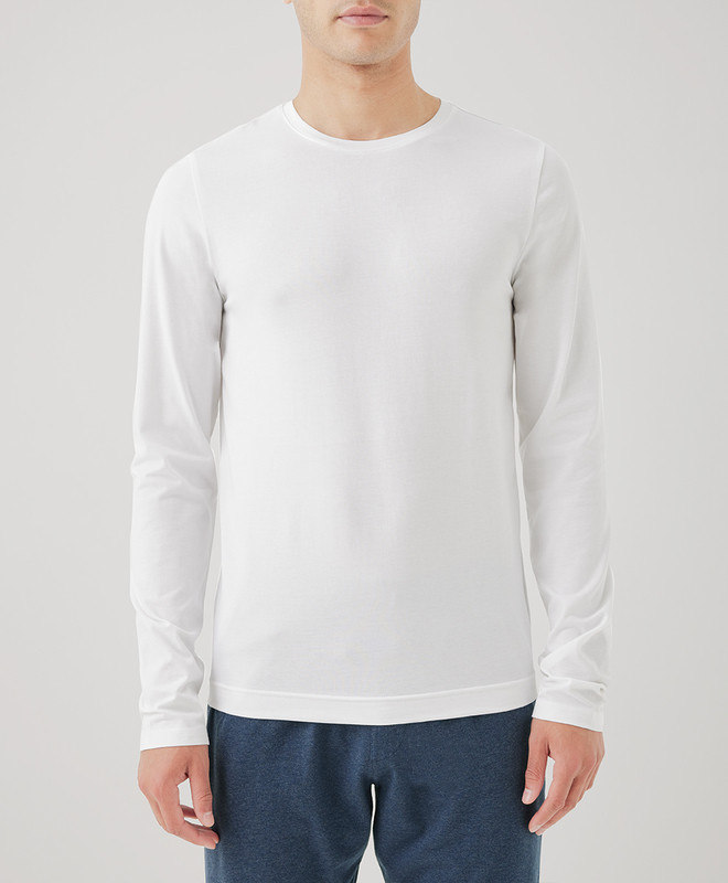 Men’s Cool Stretch Long Sleeve Crew Undershirt made with Organic Cotton | Pact | Pact Apparel