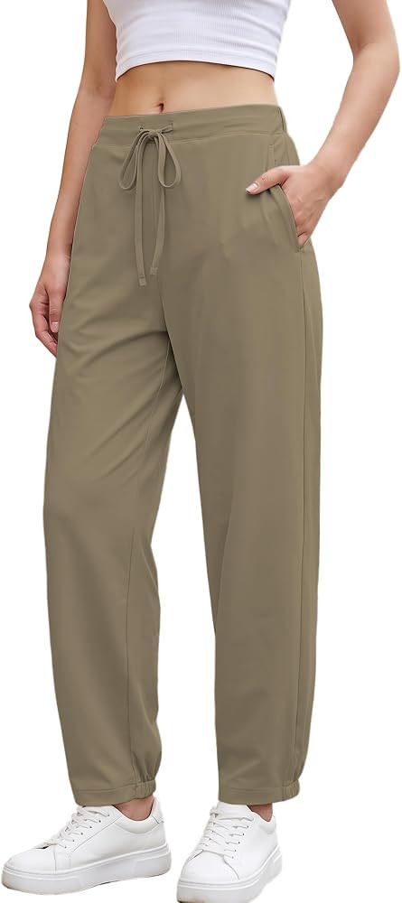Hixiaohe Travel Pants Women Lightweight Stretchy Athletic Jogger Sweatpants | Amazon (US)