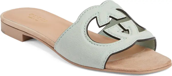 Gucci Interlocking-G Cutout Slide Sandal (Women) | Nordstrom | Nordstrom
