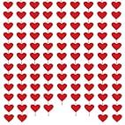 144 Red Hearts Felt Garland - NO... | Amazon (US)