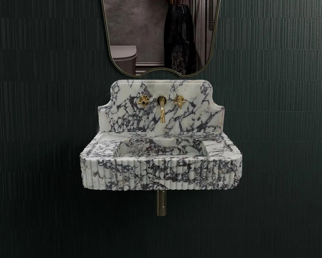 Handmade Calacatta Viola Marble Sink , Luxury Marble Sink Basin , Elegant and Stylish Choice for ... | Etsy (US)