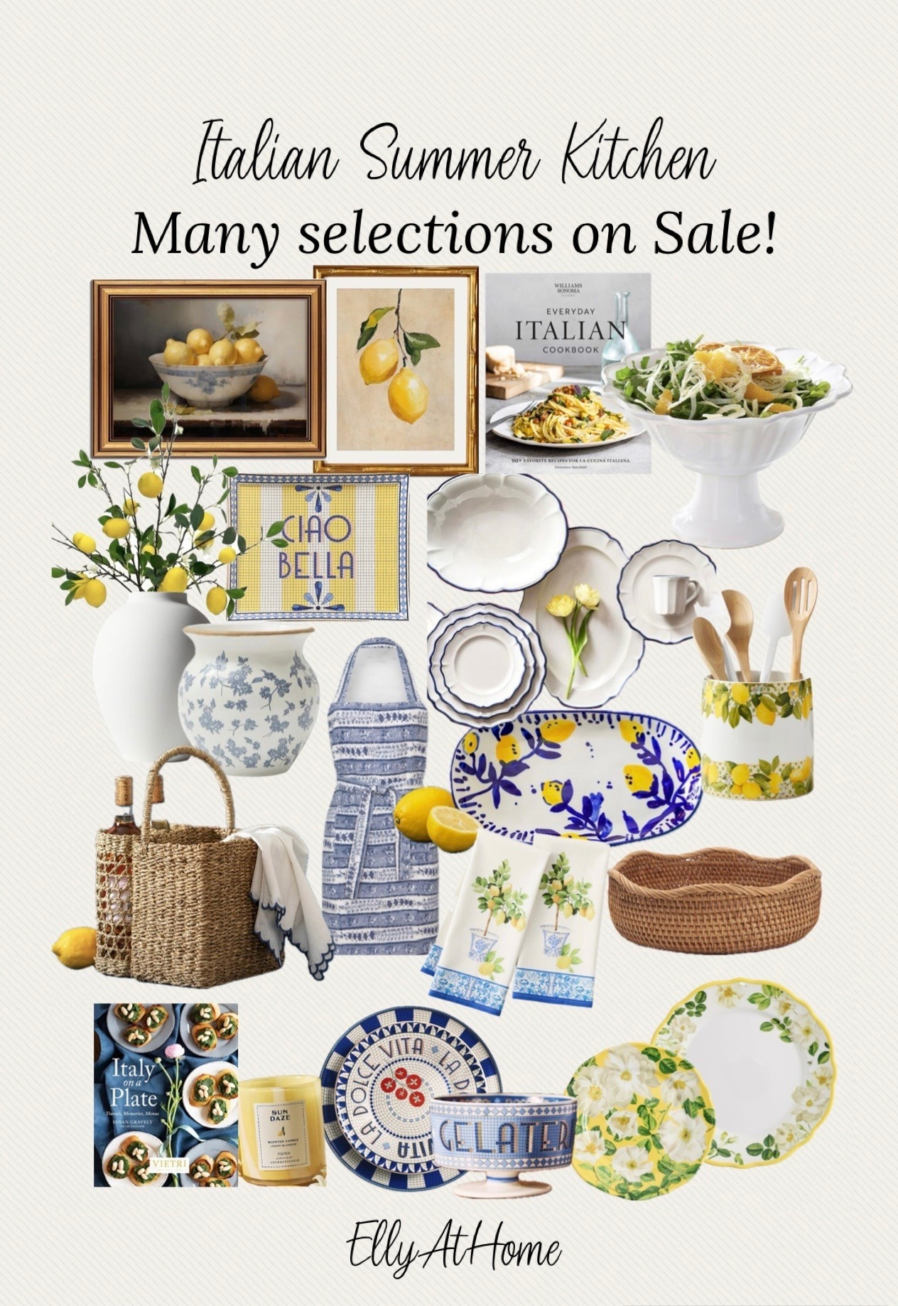 4th of July sales! Italian summer kitchen! Shop dinnerware, kitchen accessories, bowls, lemon accents, vases, linens and more! @Pottery Barn  Barn @Anthropologie  Amazon home, McGee & Co, Magnolia home.

#LTKdayinmylife #LTKHome #LTKSaleAlert