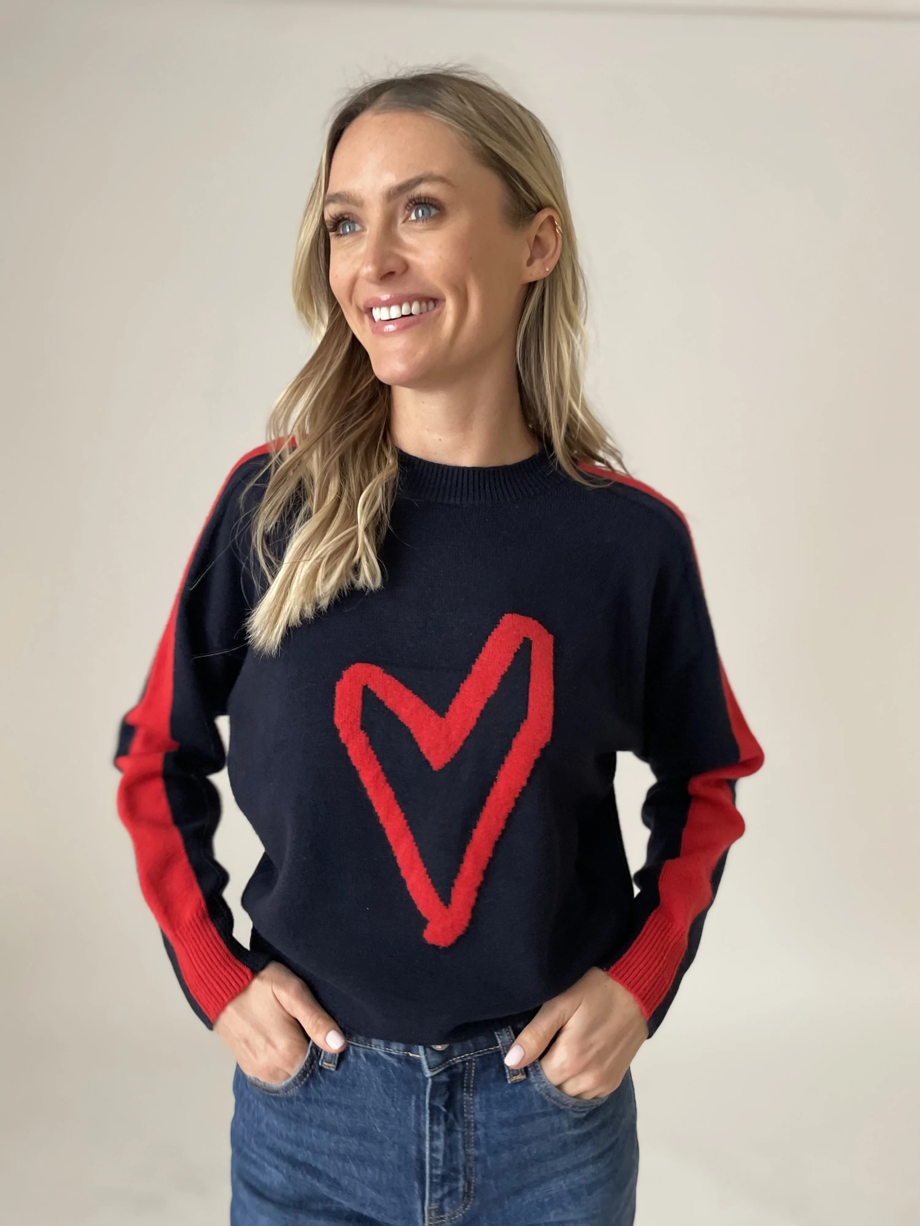 lottie sweater [navy] | Six Fifty Clothing