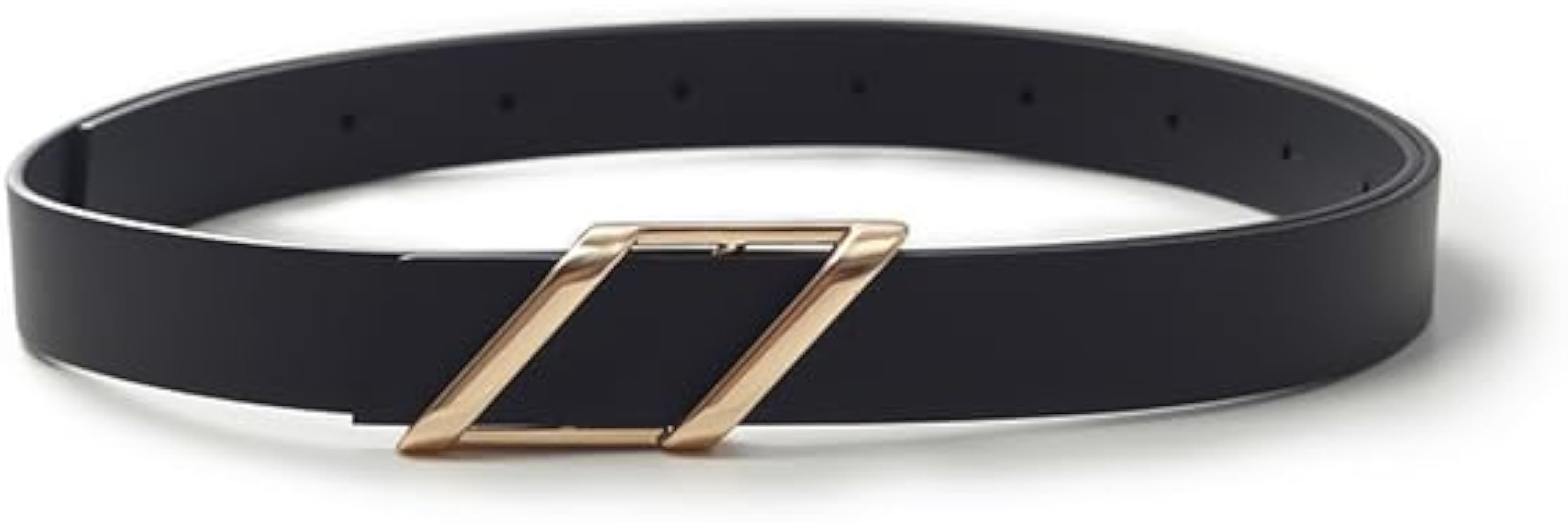 Womens Bovine Leather Belt Thin Waist Belt for Women Fashion for Dresses Jeans Pants with Irregul... | Amazon (US)