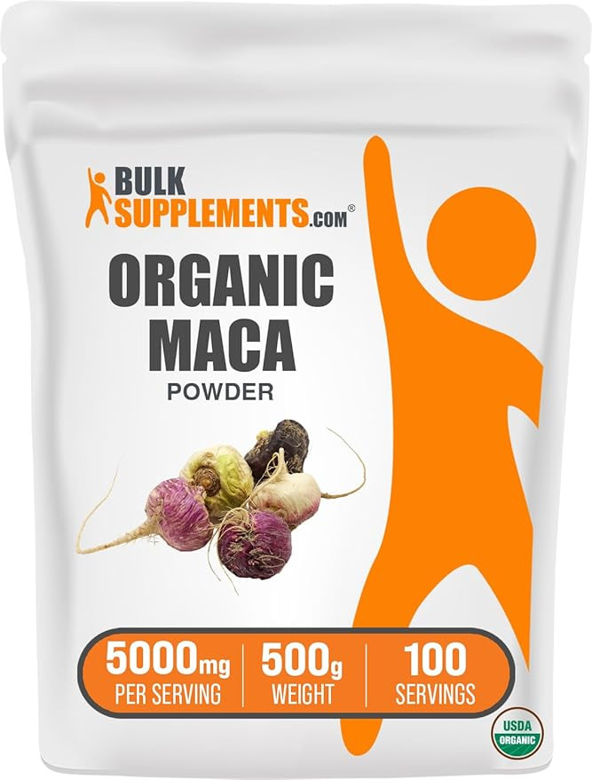 BulkSupplements.com Organic Maca Powder - Maca Supplement, Maca Root Powder - Superfood, Maca Pow... | Amazon (US)