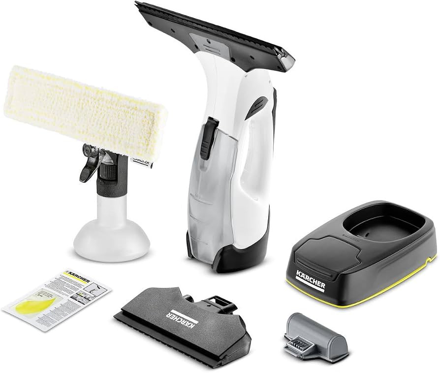 Kärcher Fenstersauger WV 5 Plus N Battery, mit zusätzlichem Akku, LED-Ladezustandsanzeige, 2 Ab... | Amazon (DE)