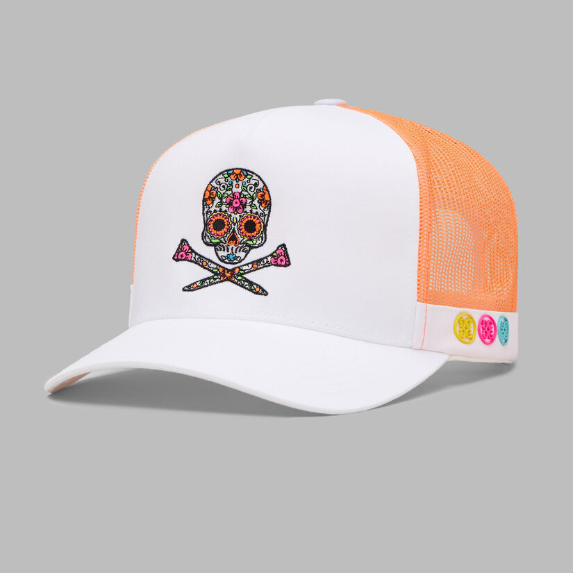 Sugar Skull & Tees Cotton Twill Trucker Hat | GFORE.com