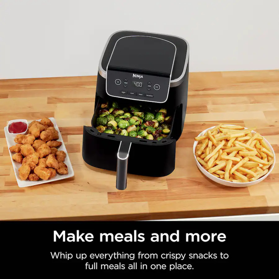 Ninja - Air Fryer Pro 4-in-1 with 5 QT Capacity - Gray | Best Buy U.S.