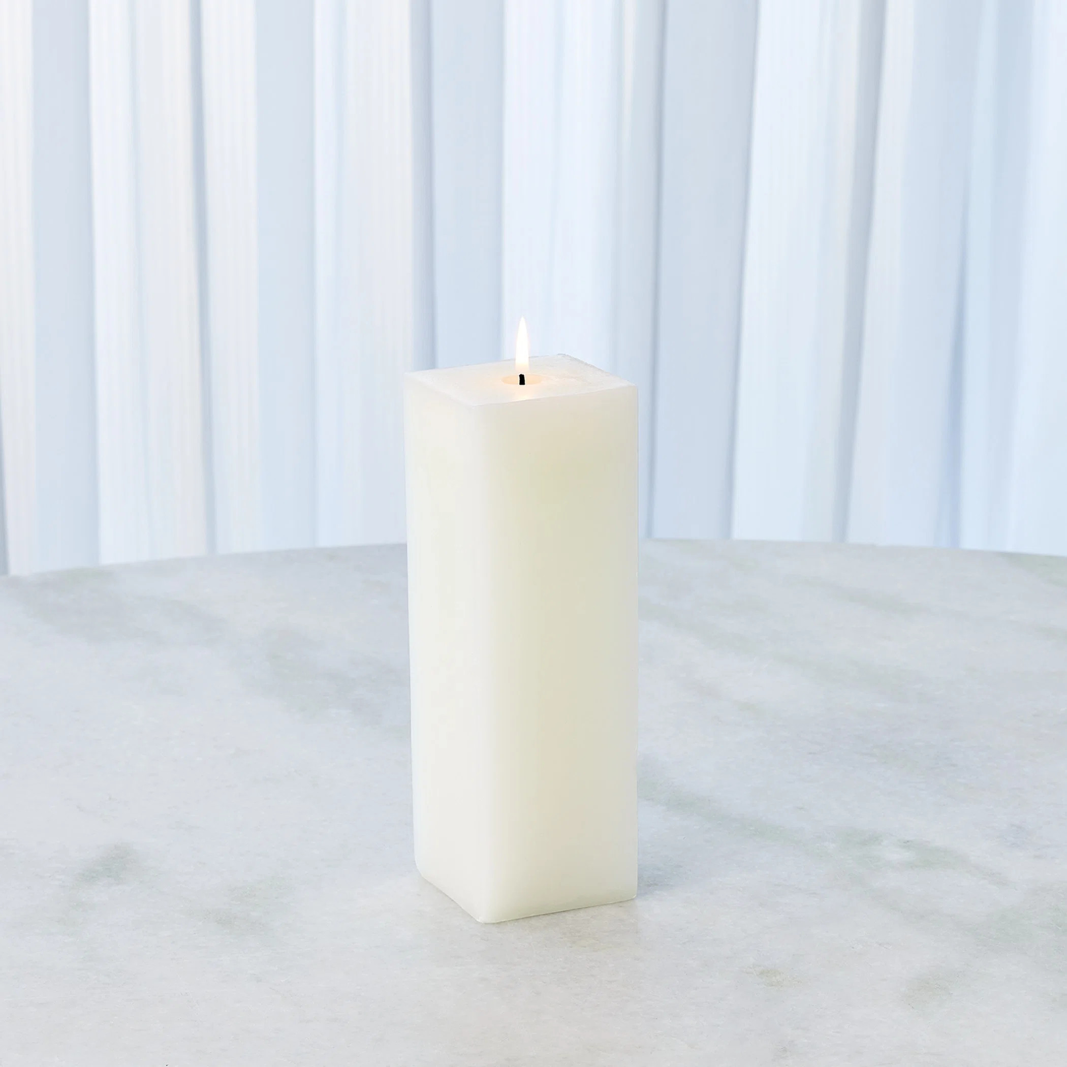 Global Views Square Pillar Candle-Unscented-3" x 9" | Wayfair | Wayfair North America