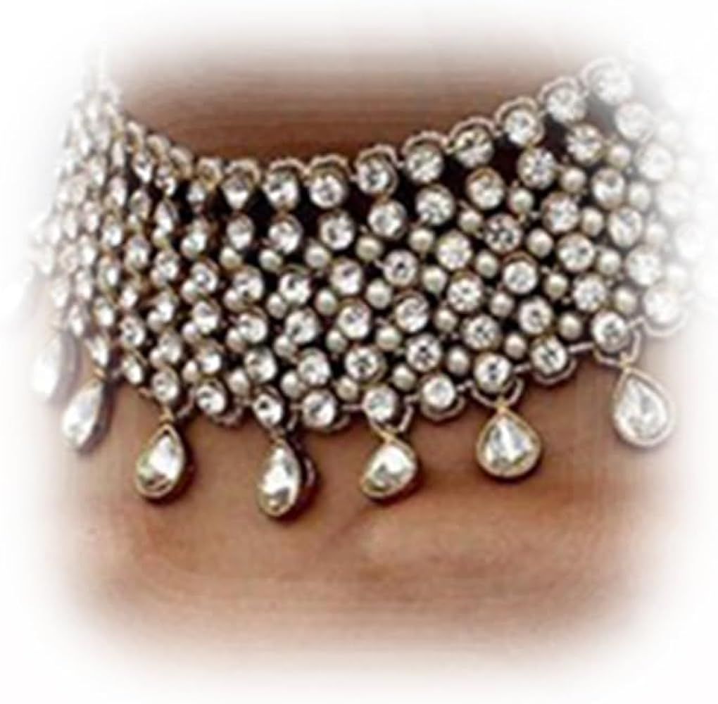 YERTTER Vintage Boho Full Rhinestones Necklaces Tassel Jewelry Set Layered Pendant Statement Chun... | Amazon (US)