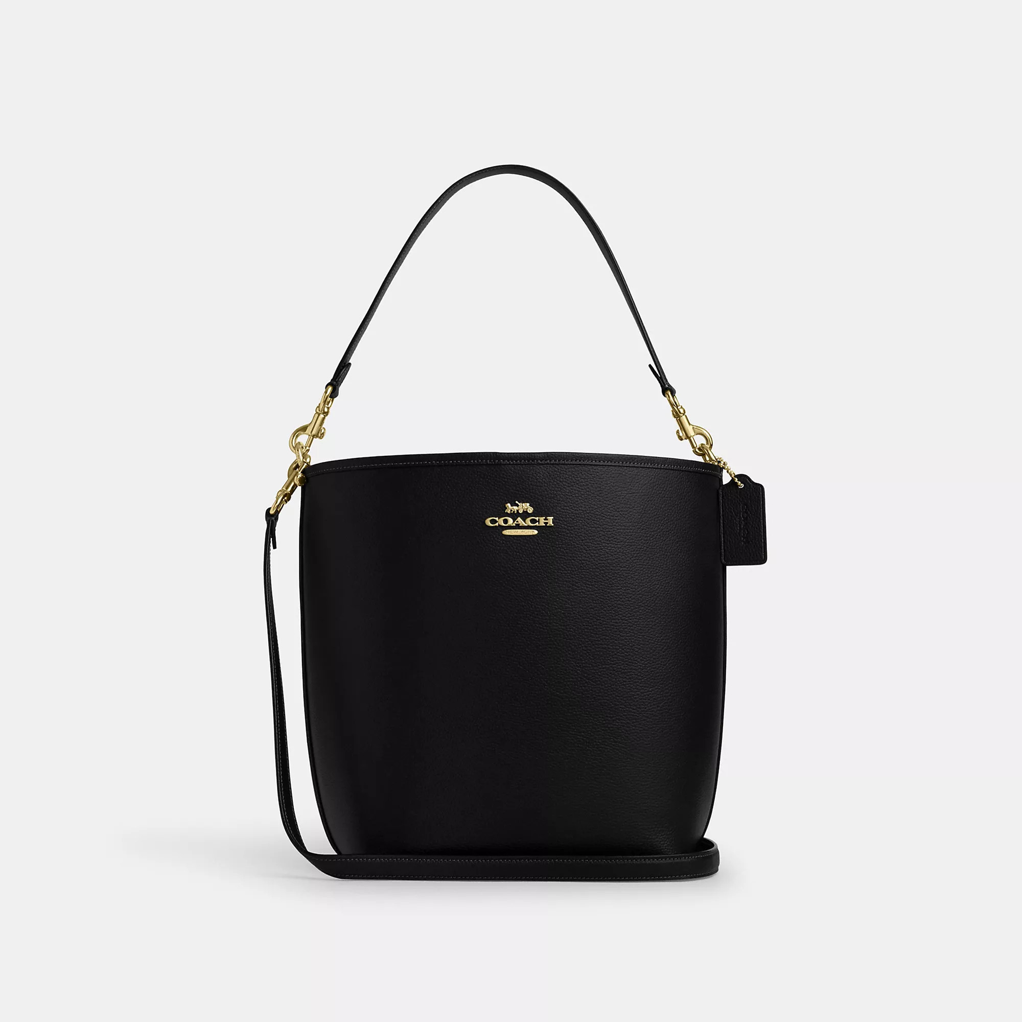 COACH City Large Bucket Bag - Women's - Black - Leather | Coach Outlet CA