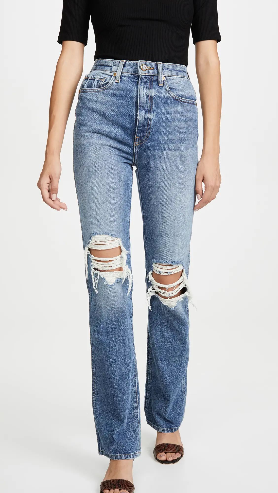 Khaite Danielle High Rise Stovepipe Jeans | Shopbop | Shopbop