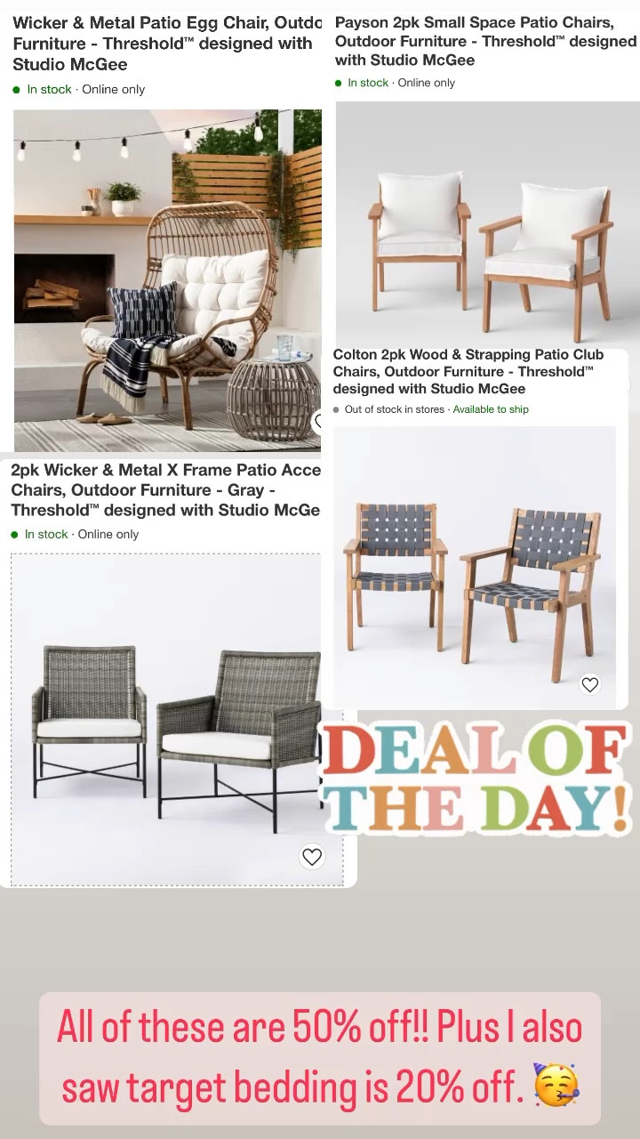 Target furniture sale. Patio furniture. McGee. 

#LTKstyletip #LTKsalealert #LTKhome